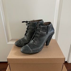 DKNY distressed leather booties size 7.5